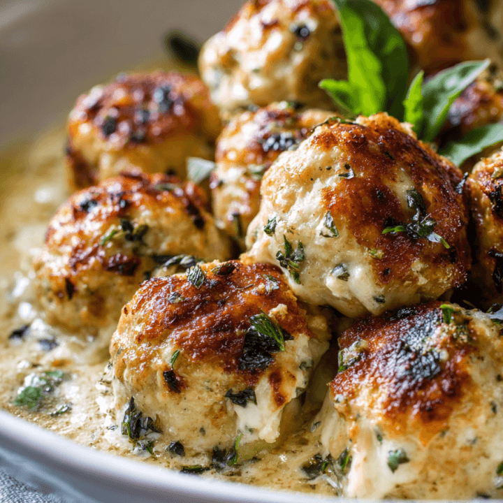 Baked Chicken Ricotta Meatballs