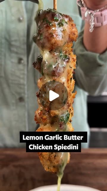Lemon Garlic Butter Chicken Spiedini