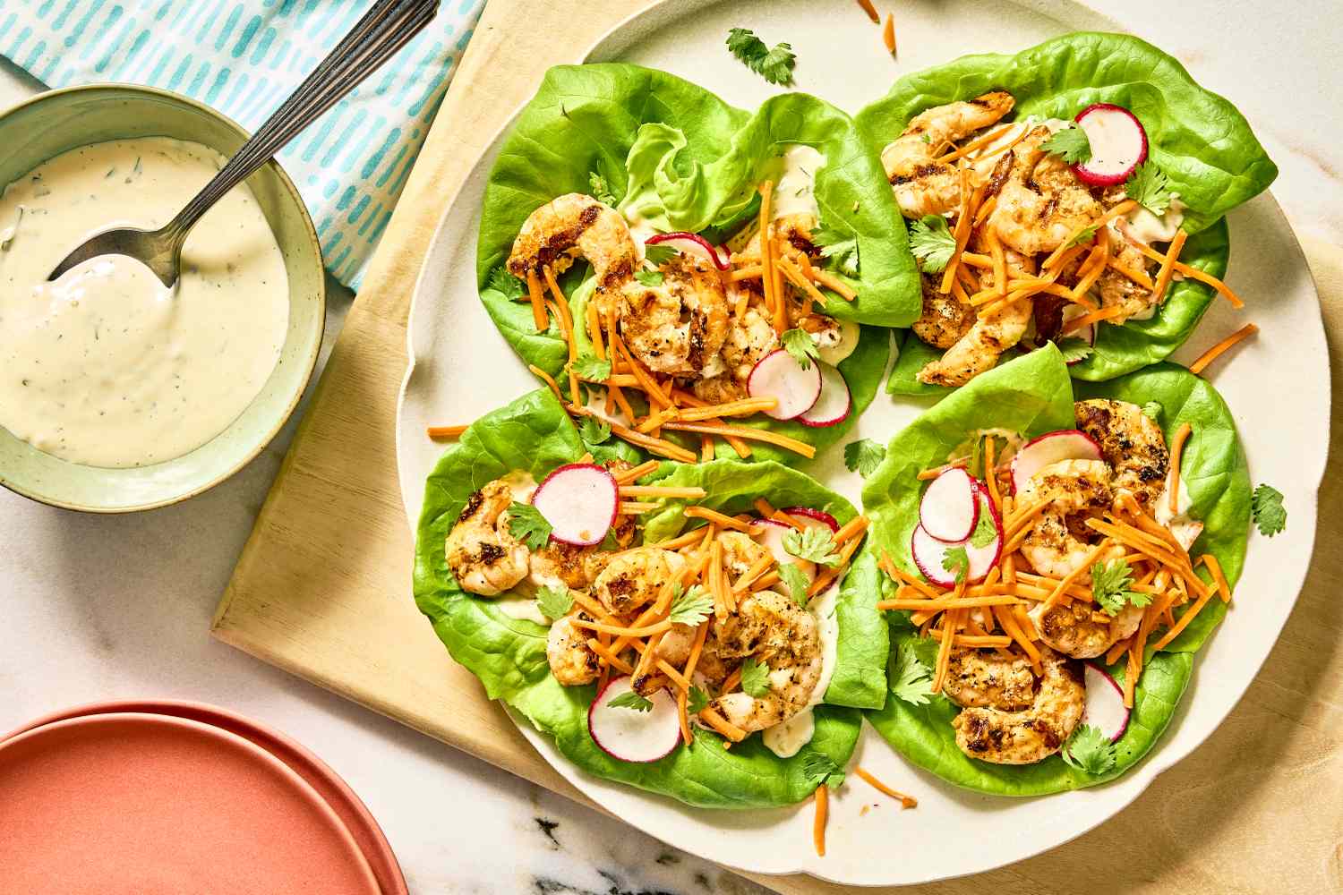 Grilled Shrimp Lettuce Wraps