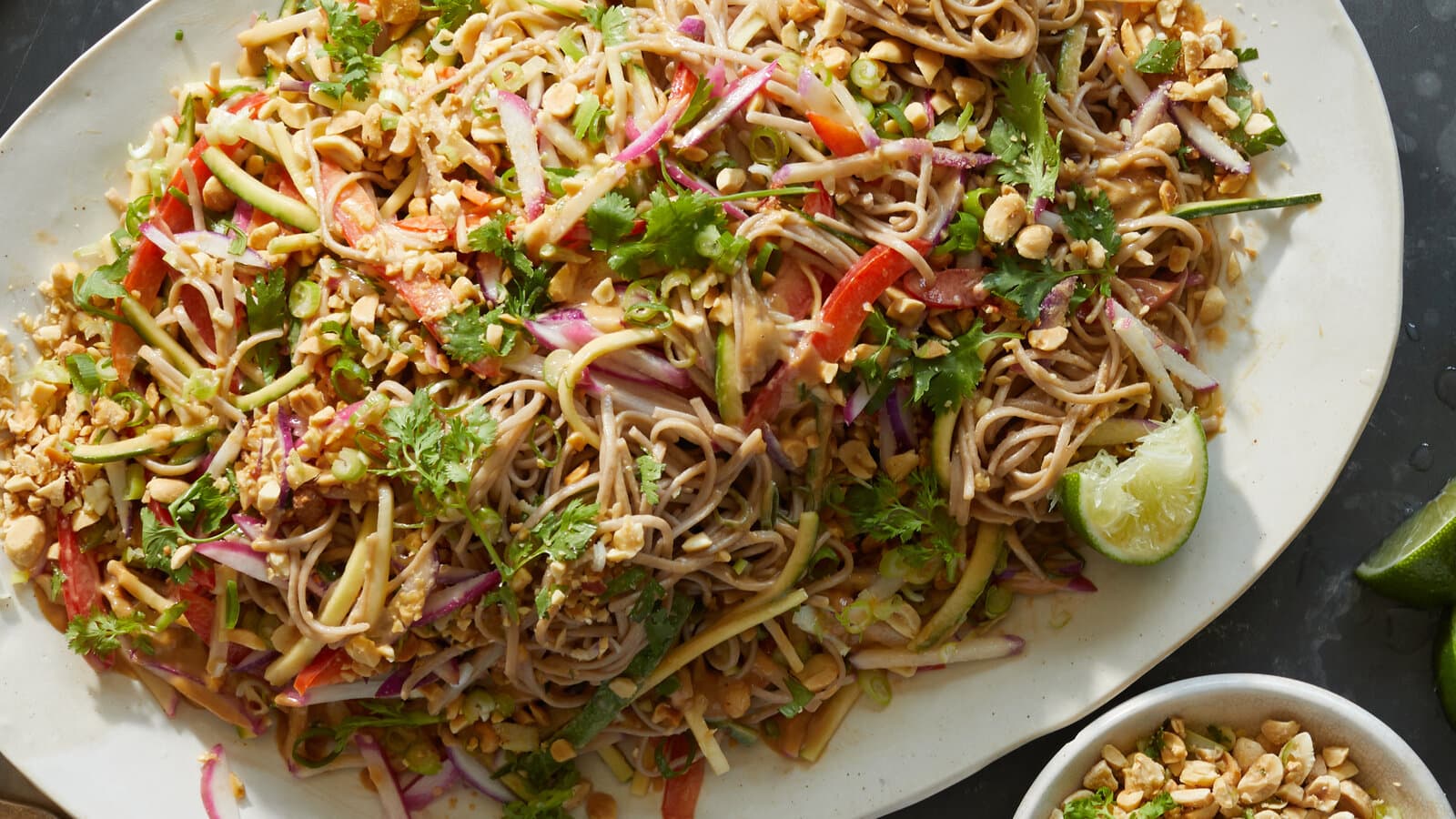 Cold Noodle Salad With Spicy Peanut Sauce