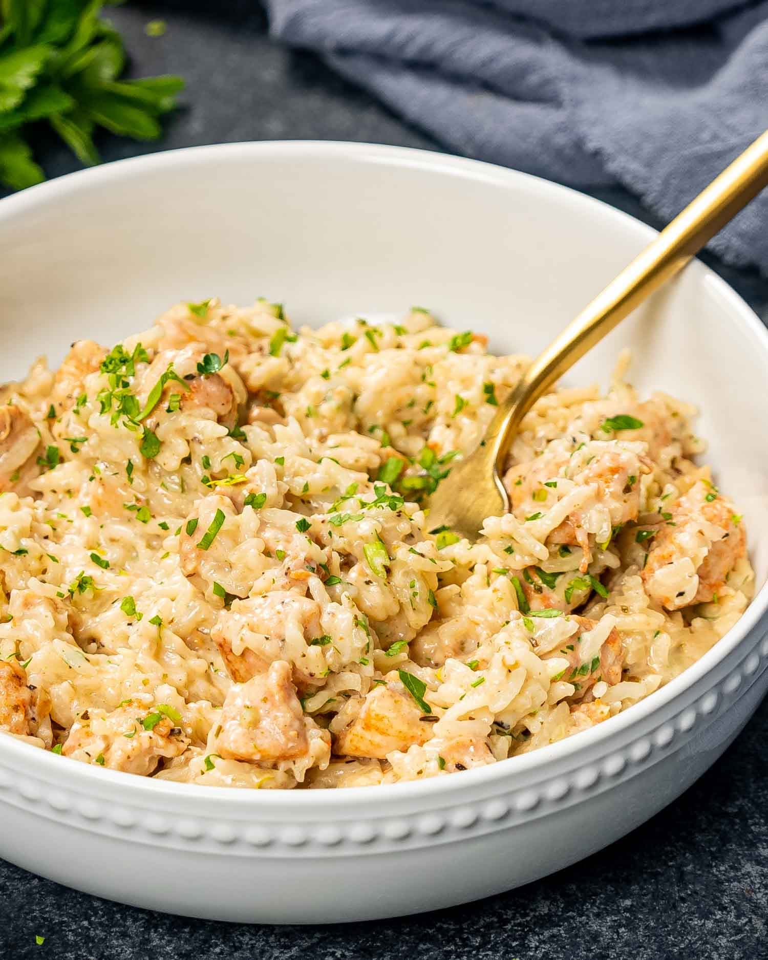 Creamy Chicken And Rice