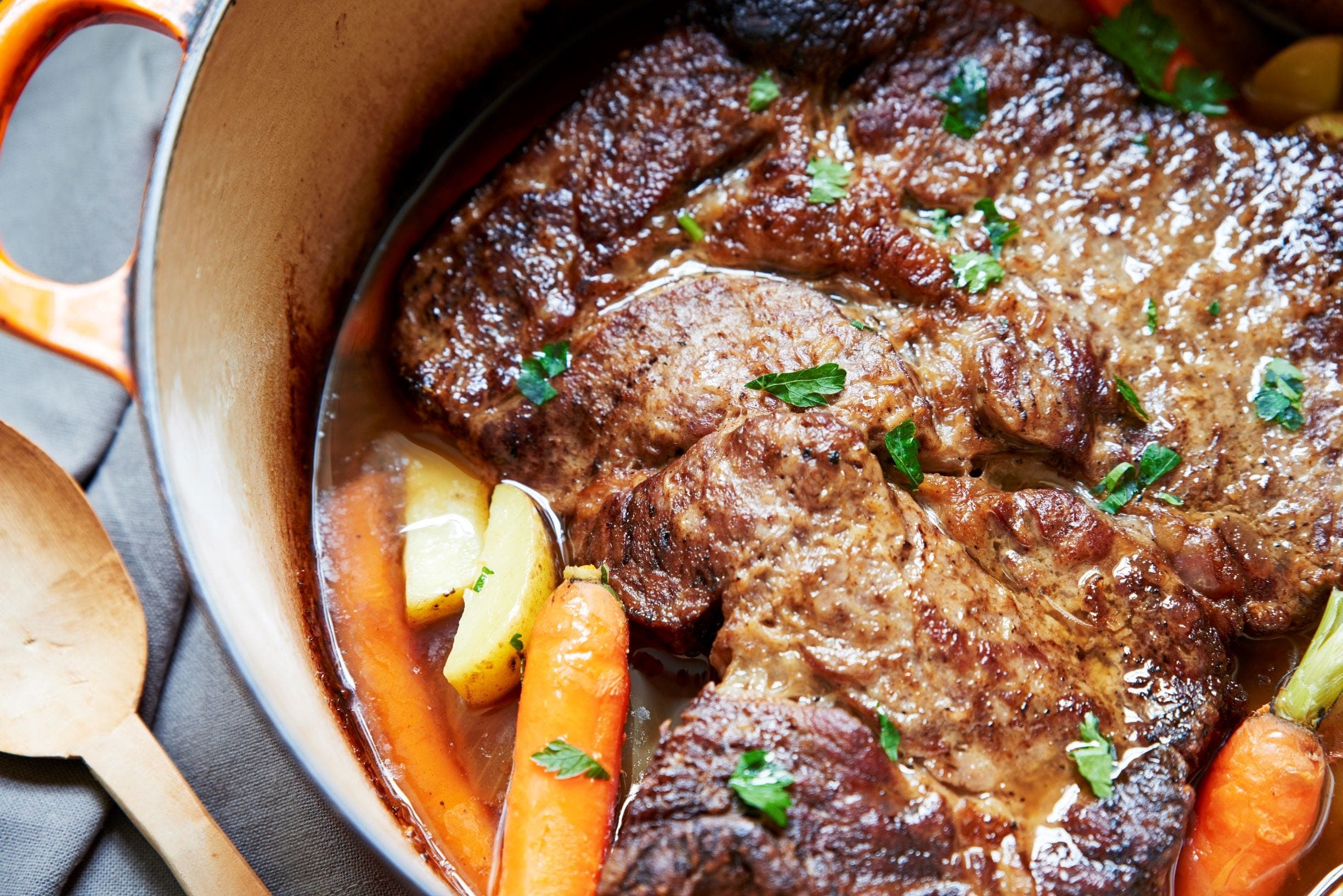 Braised Pot Roast with Sweet Onion Gravy