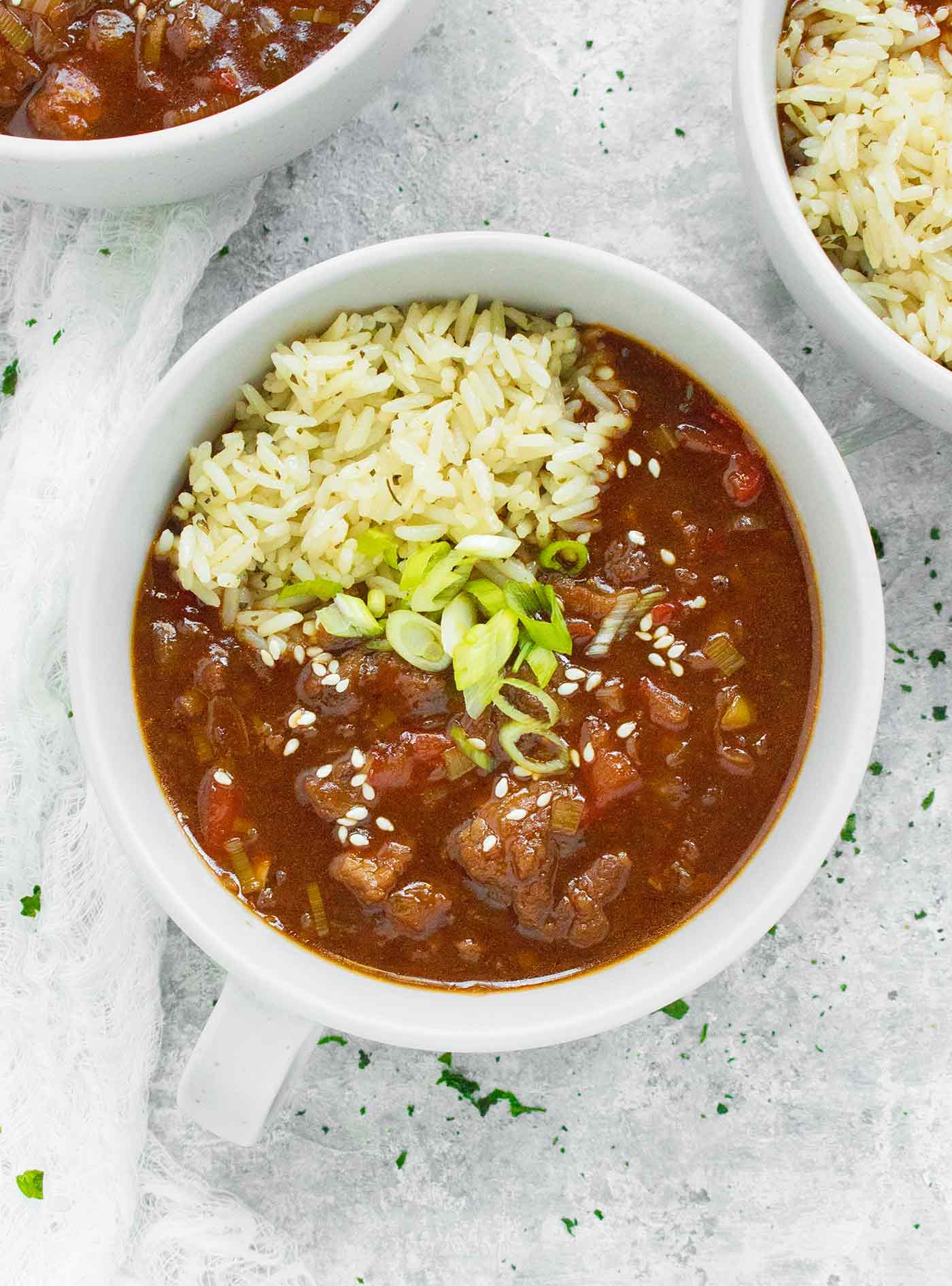 Mongolian Beef Soup