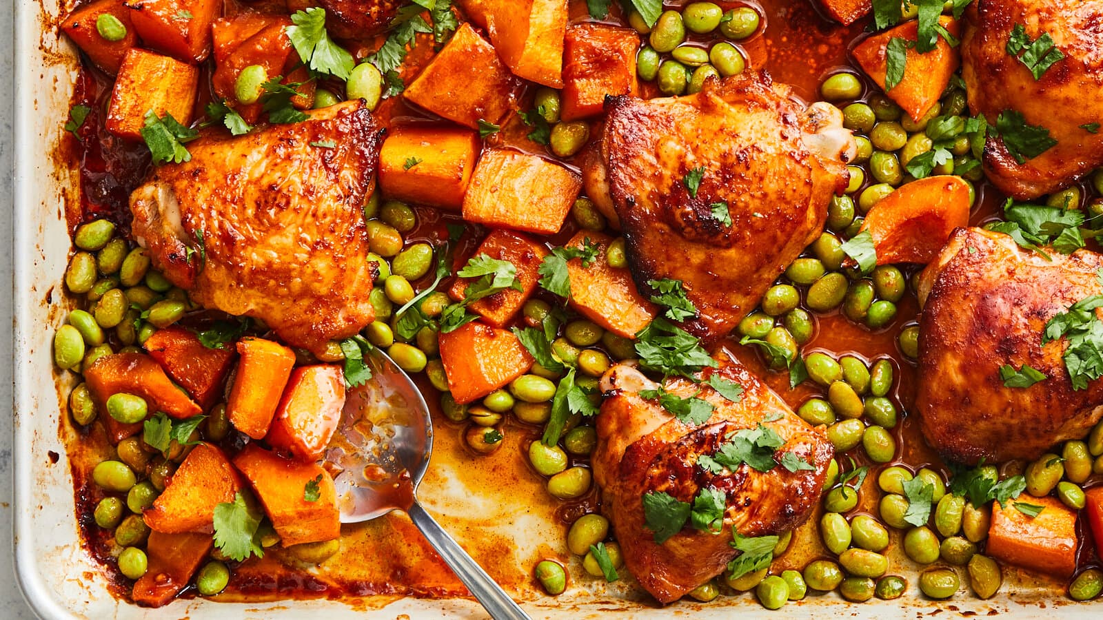 Maple Harissa Chicken With Butternut Squash
