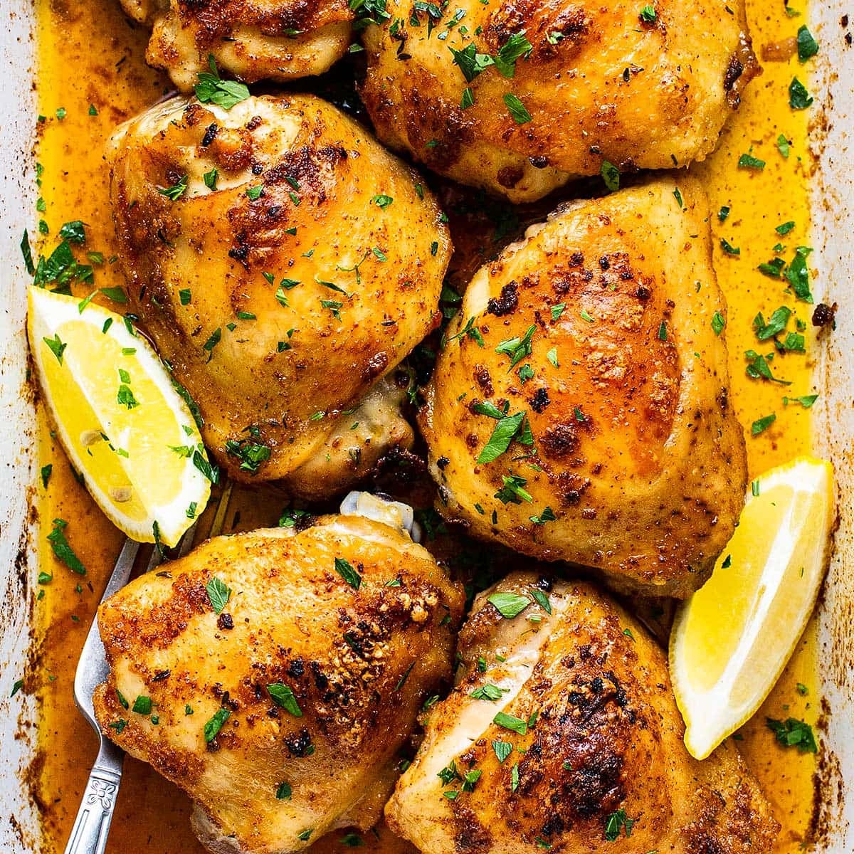 Easy Baked Chicken Thighs
