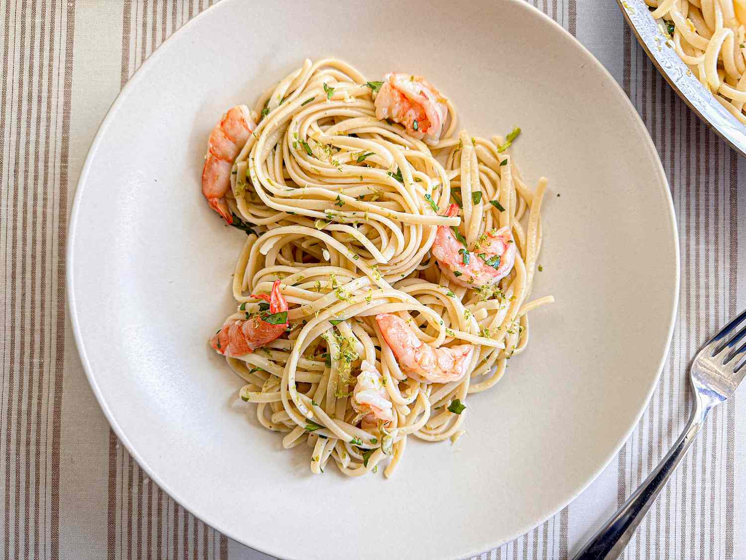 Spicy Mexican Shrimp Pasta