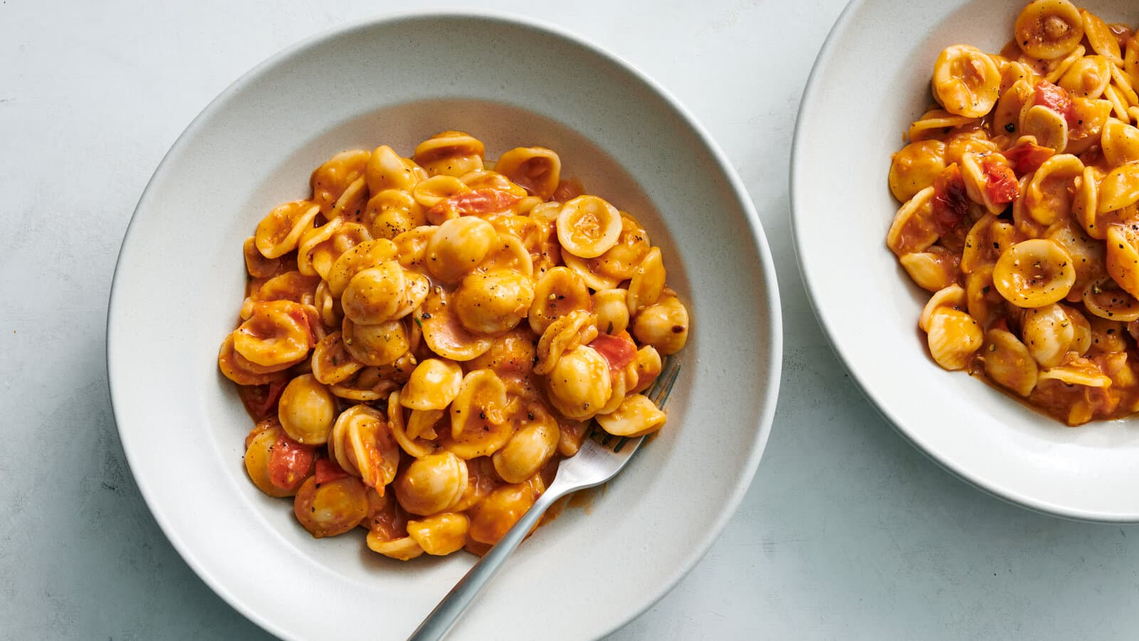 Roasted White Bean and Tomato Pasta