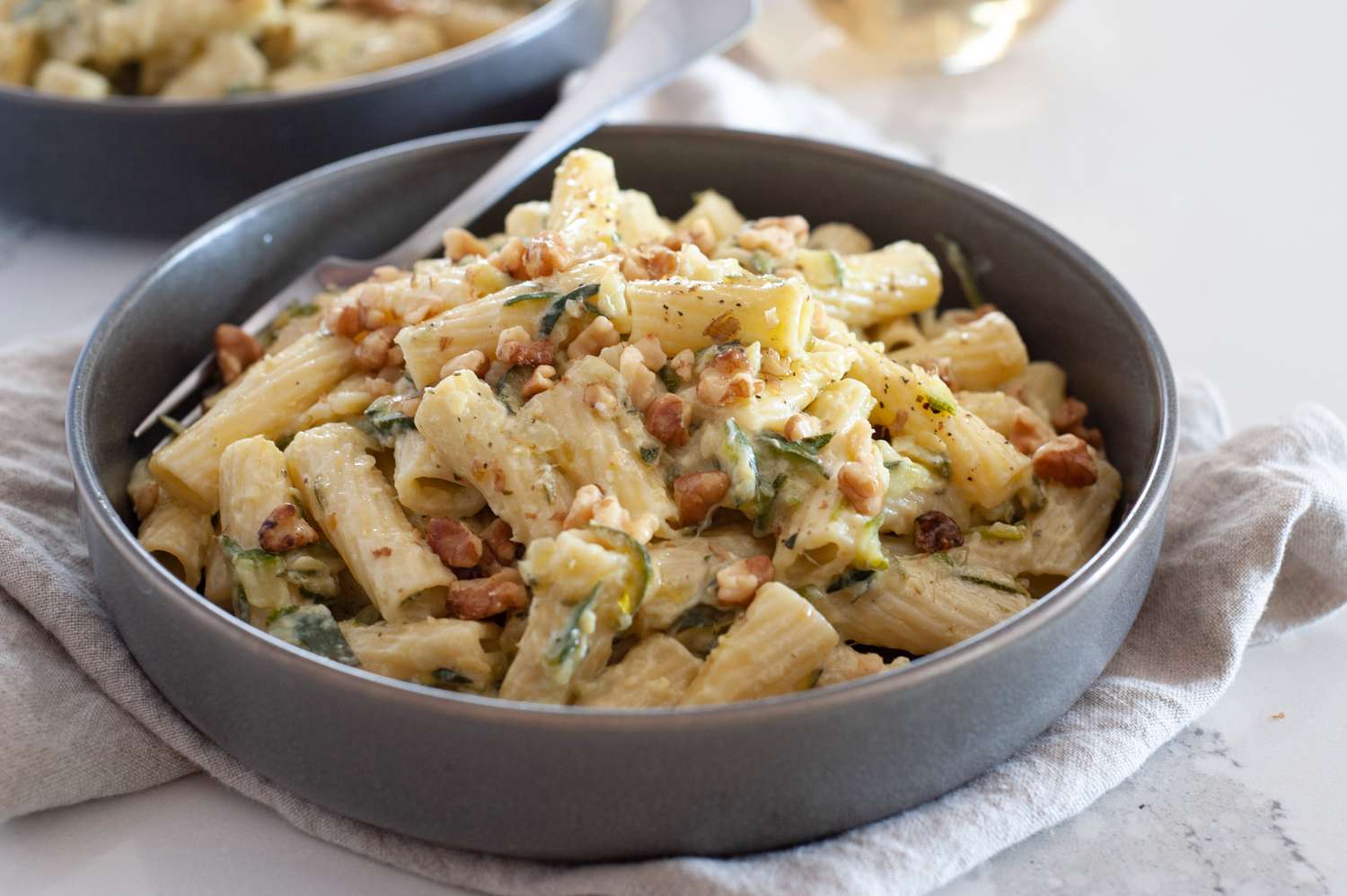 Creamy One Pot Pasta with Zucchini