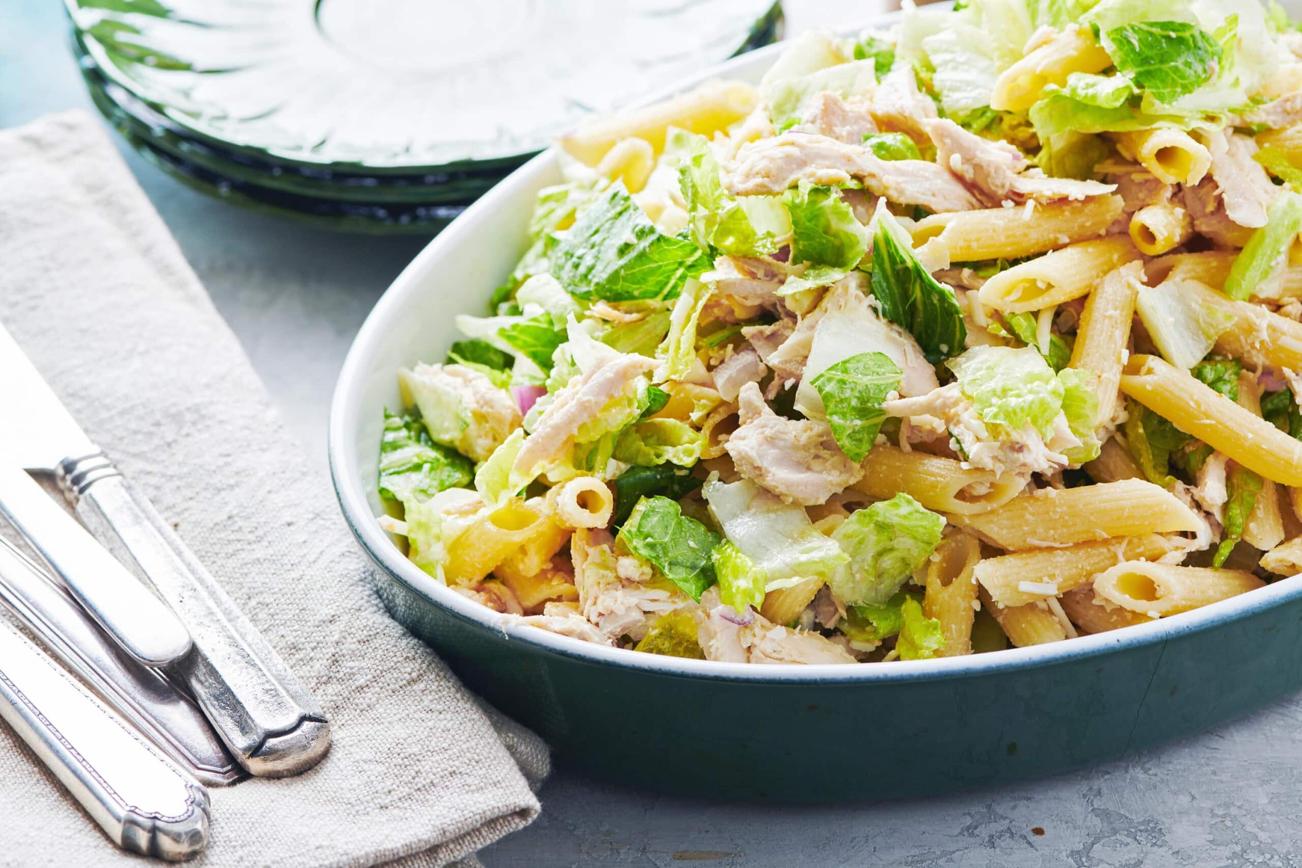 Chicken Caesar Pasta Salad