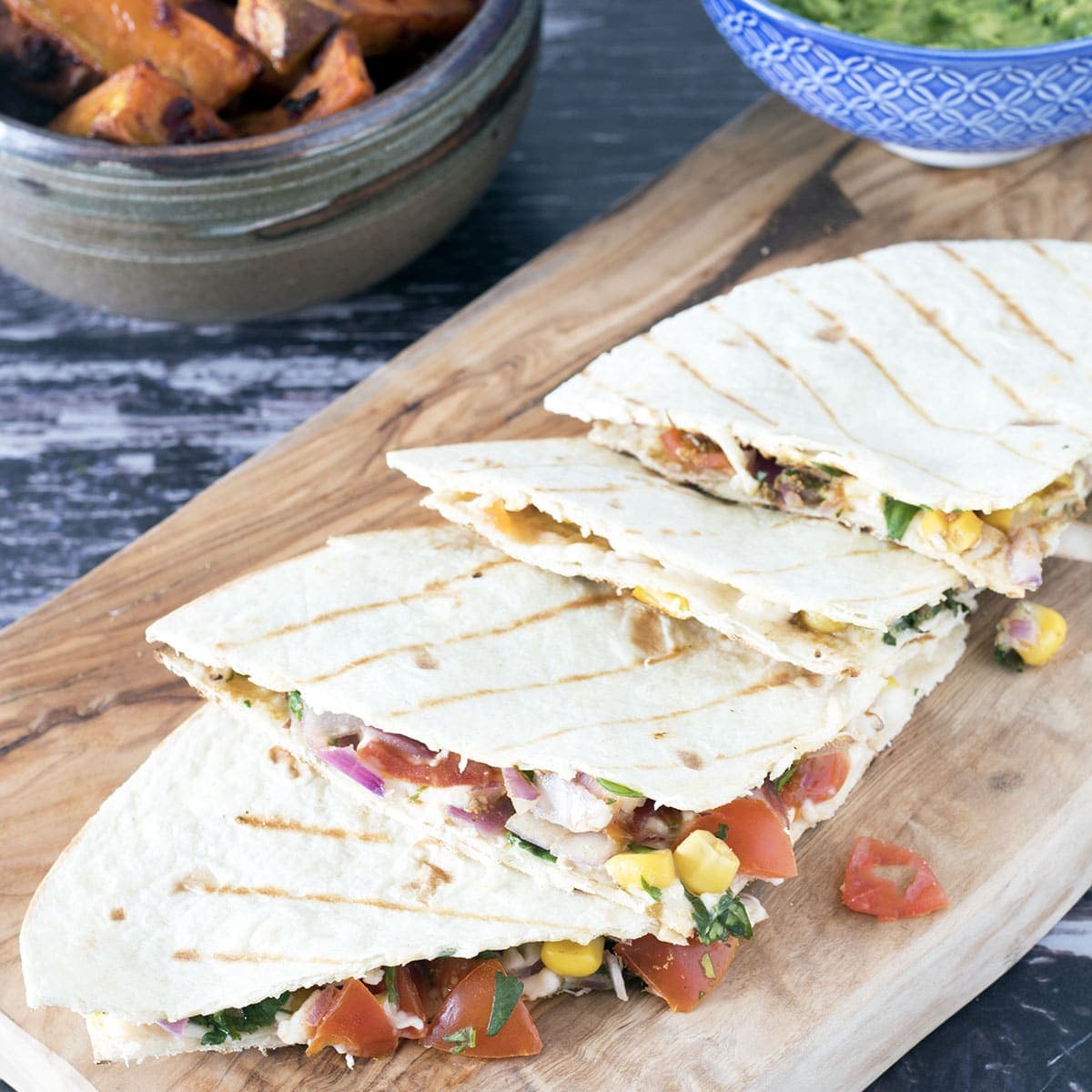 Easy cheesy quesadilla