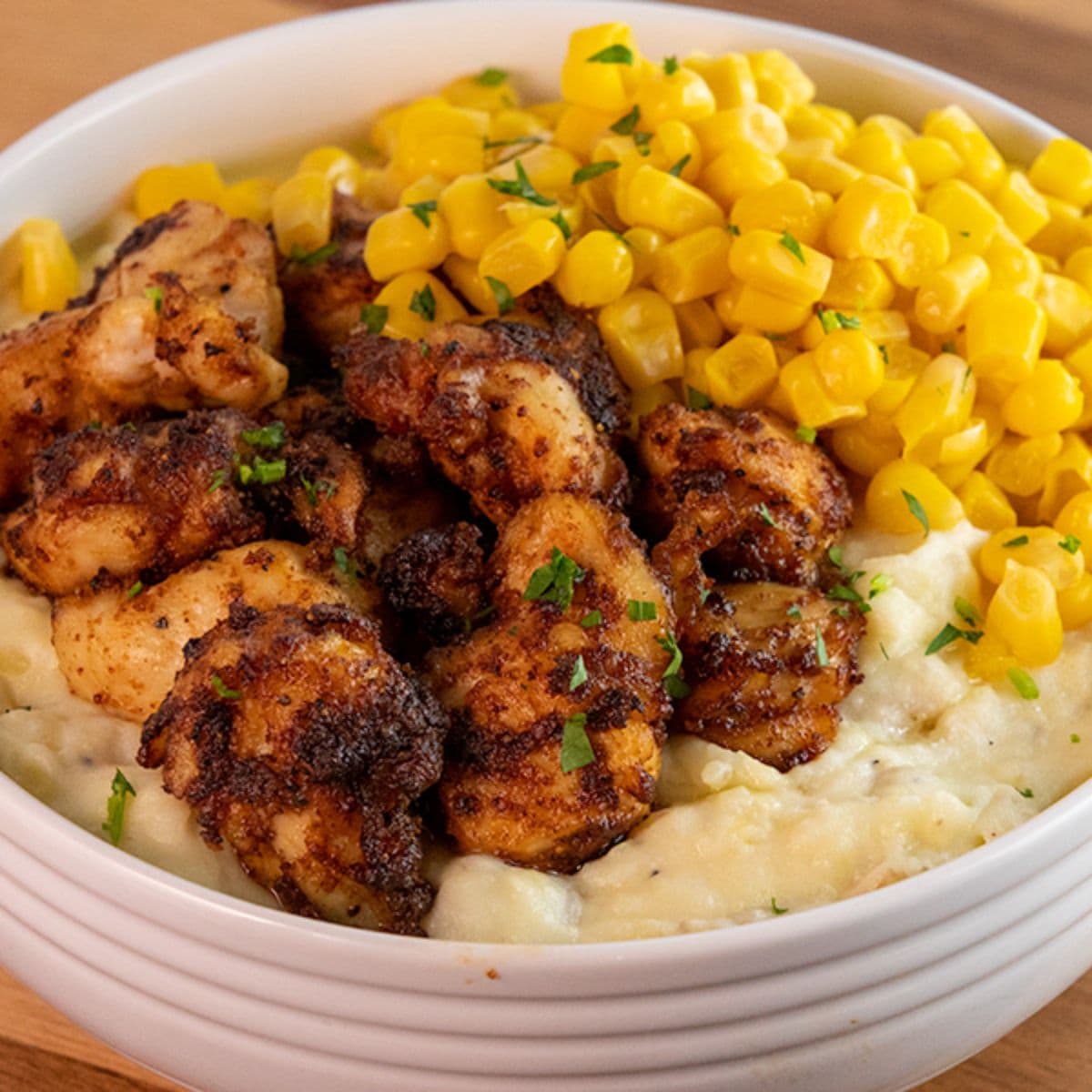 Air Fryer Chicken Bites {without breading}