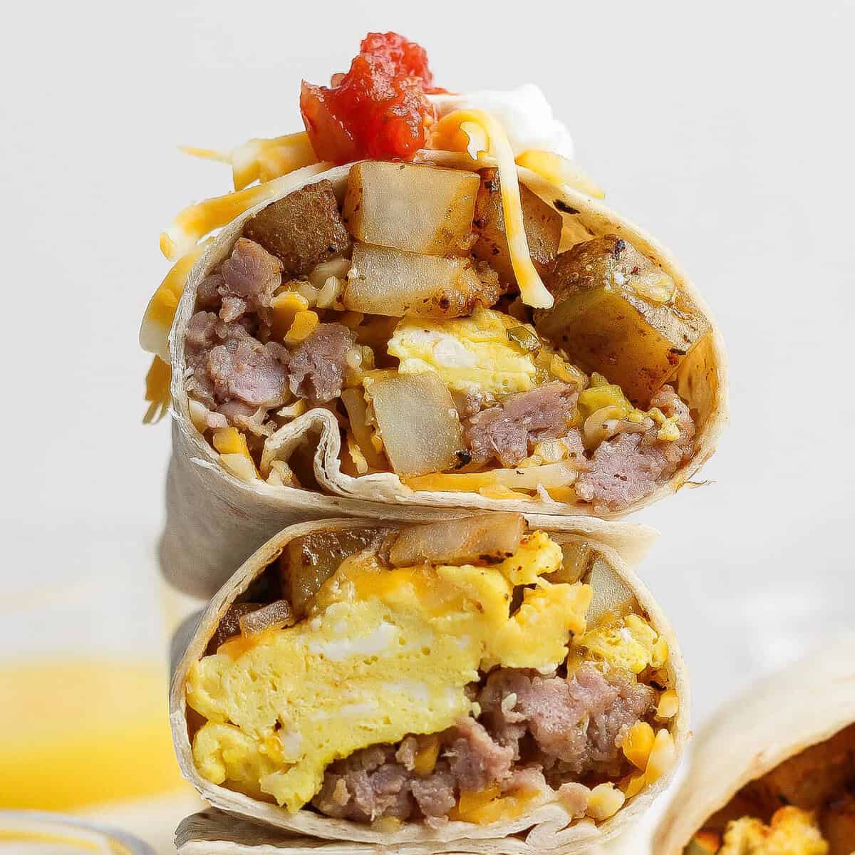 Breakfast Burrito Recipe (Make-Ahead or Fresh)