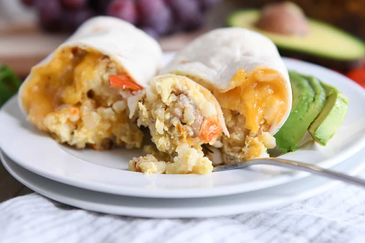Easy Freezer Breakfast Burritos