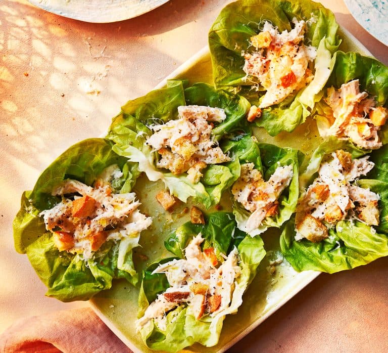 Caesar butterhead lettuce wraps