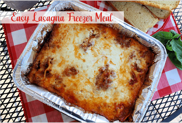 Easy Freezer Lasagna
