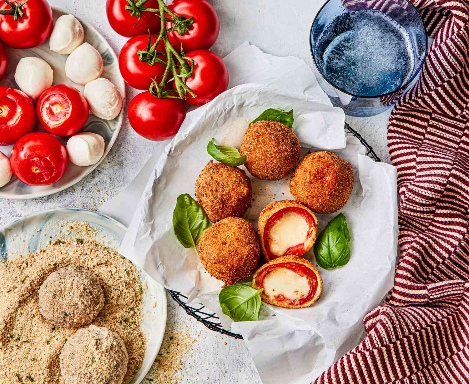 Fried Caprese Balls