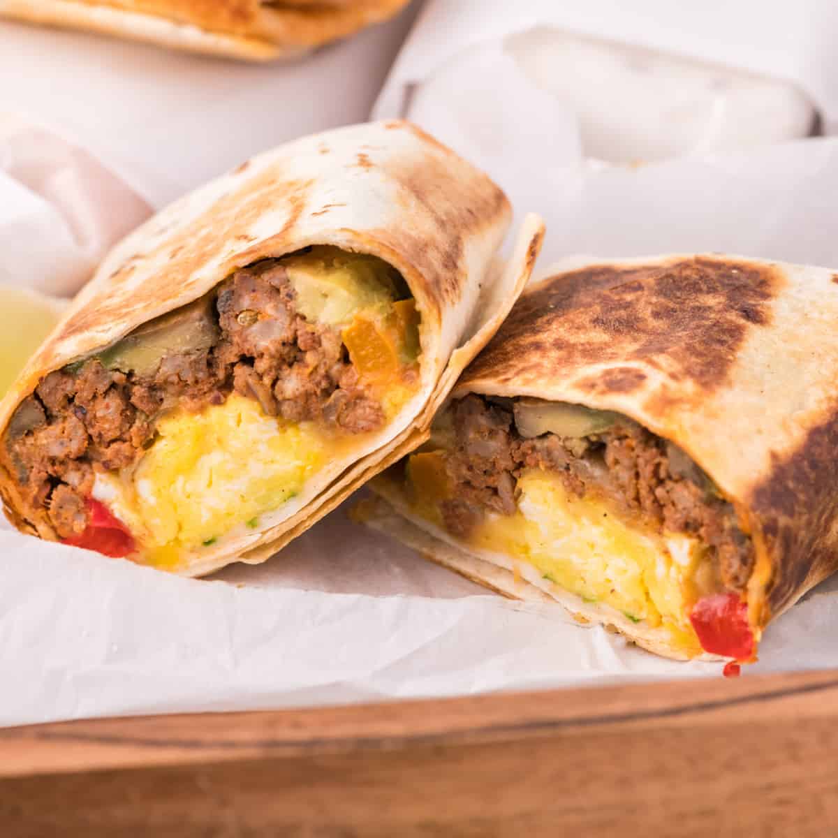 Make Ahead Breakfast Burritos
