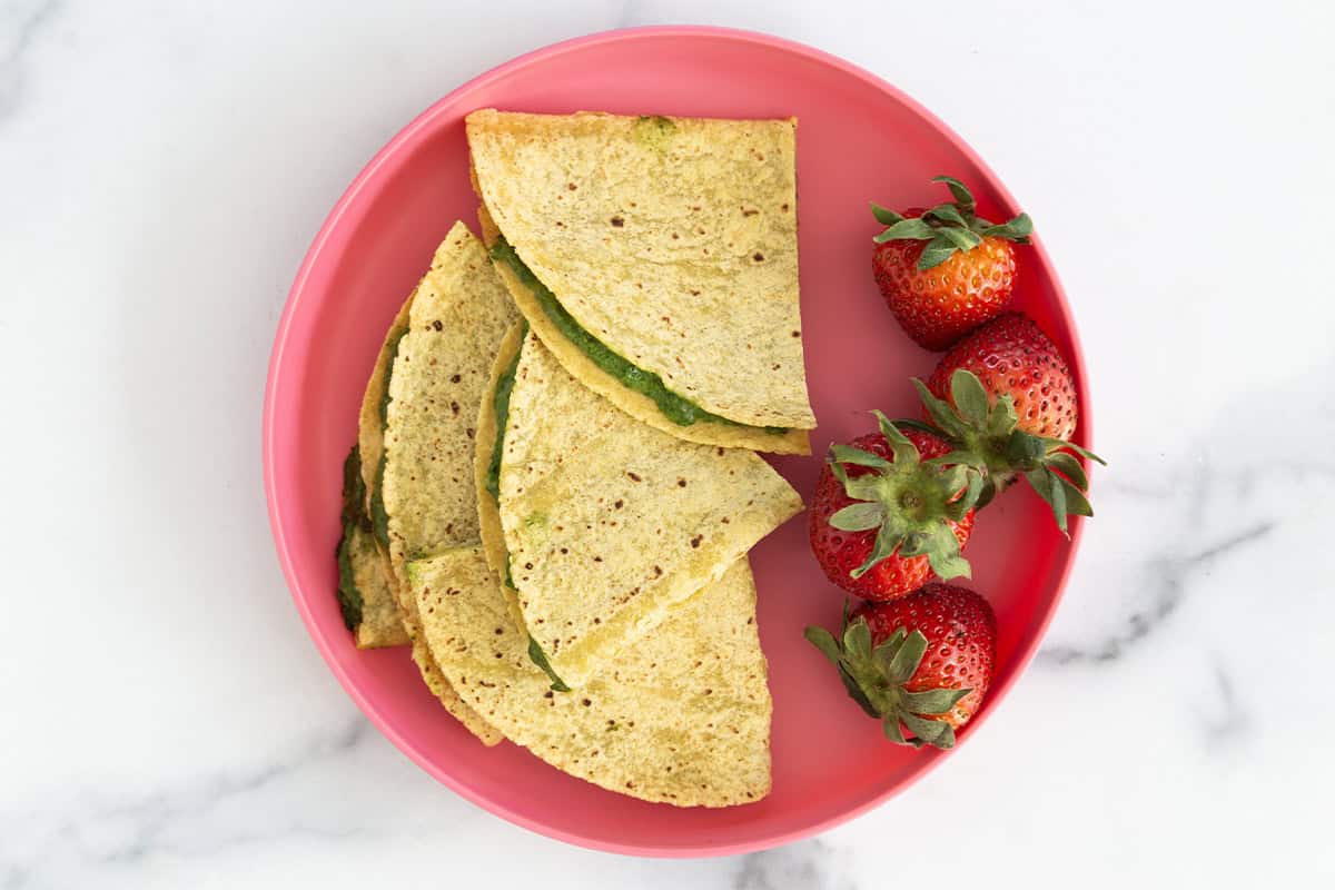 Easy Spinach Quesadillas