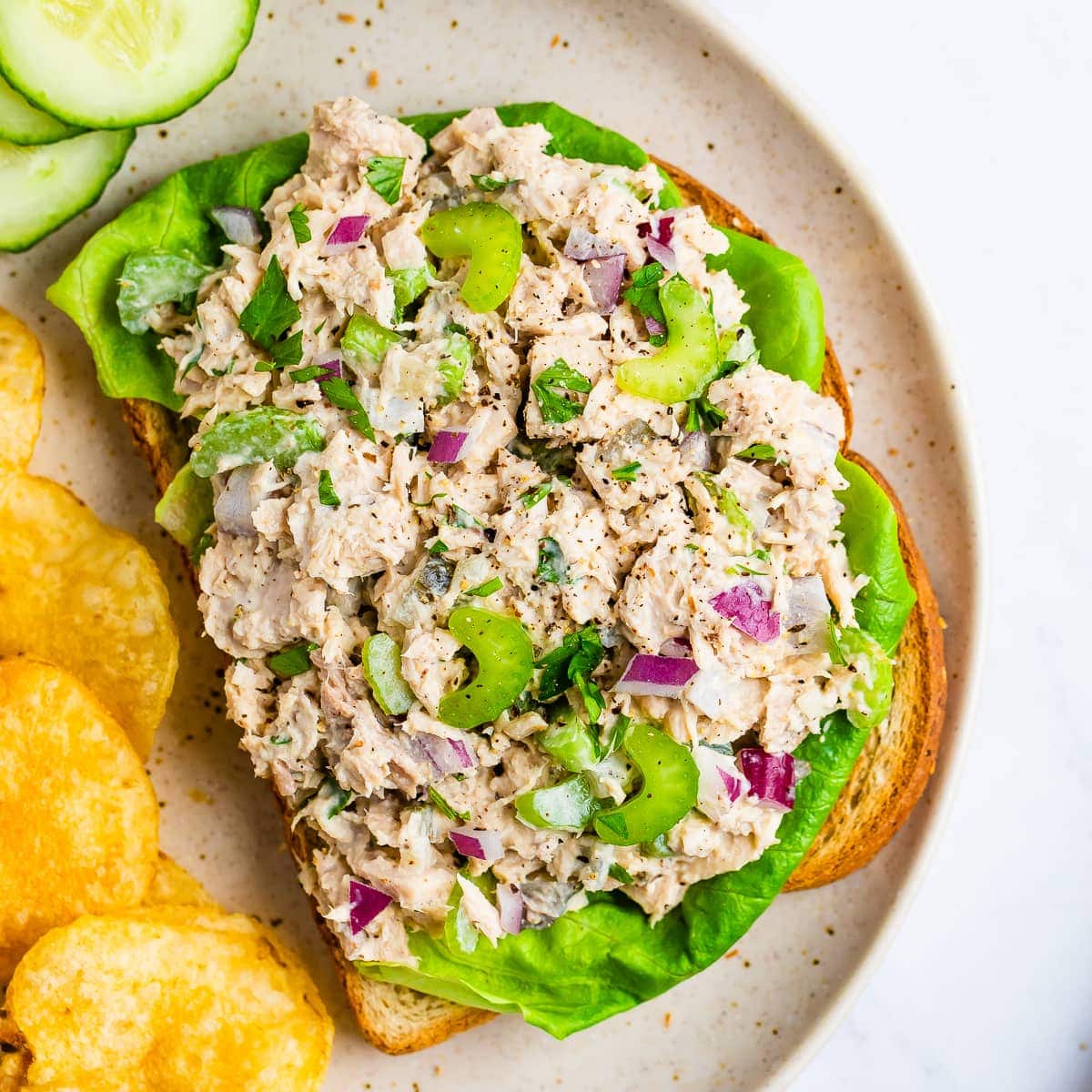 Healthy Tuna Salad with Greek Yogurt