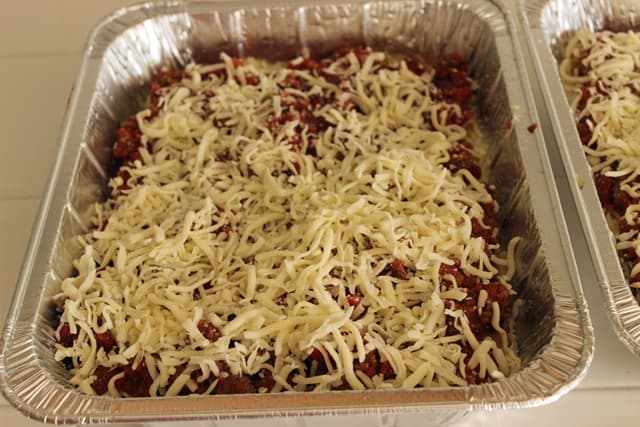Homemade Lasagna for the Freezer