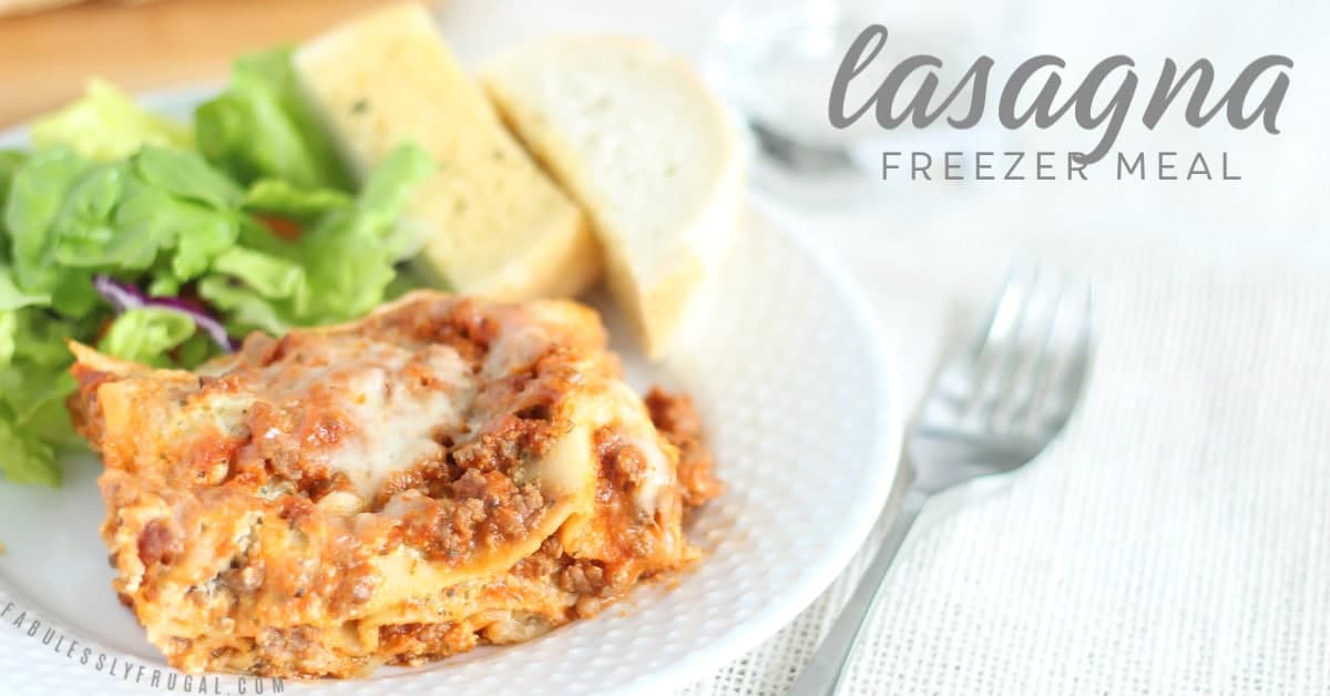 Easy Homemade Lasagna Freezer Meal Recipe