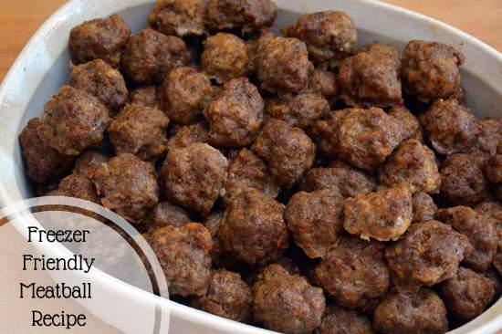 Freezer Friendly, Homemade Meatball Recipe