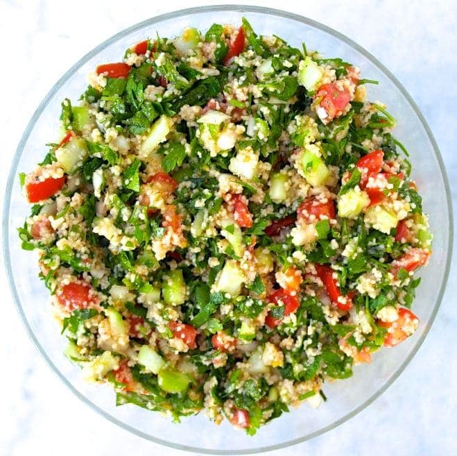Classic Tabbouleh-A Favorite Mediterranean Salad