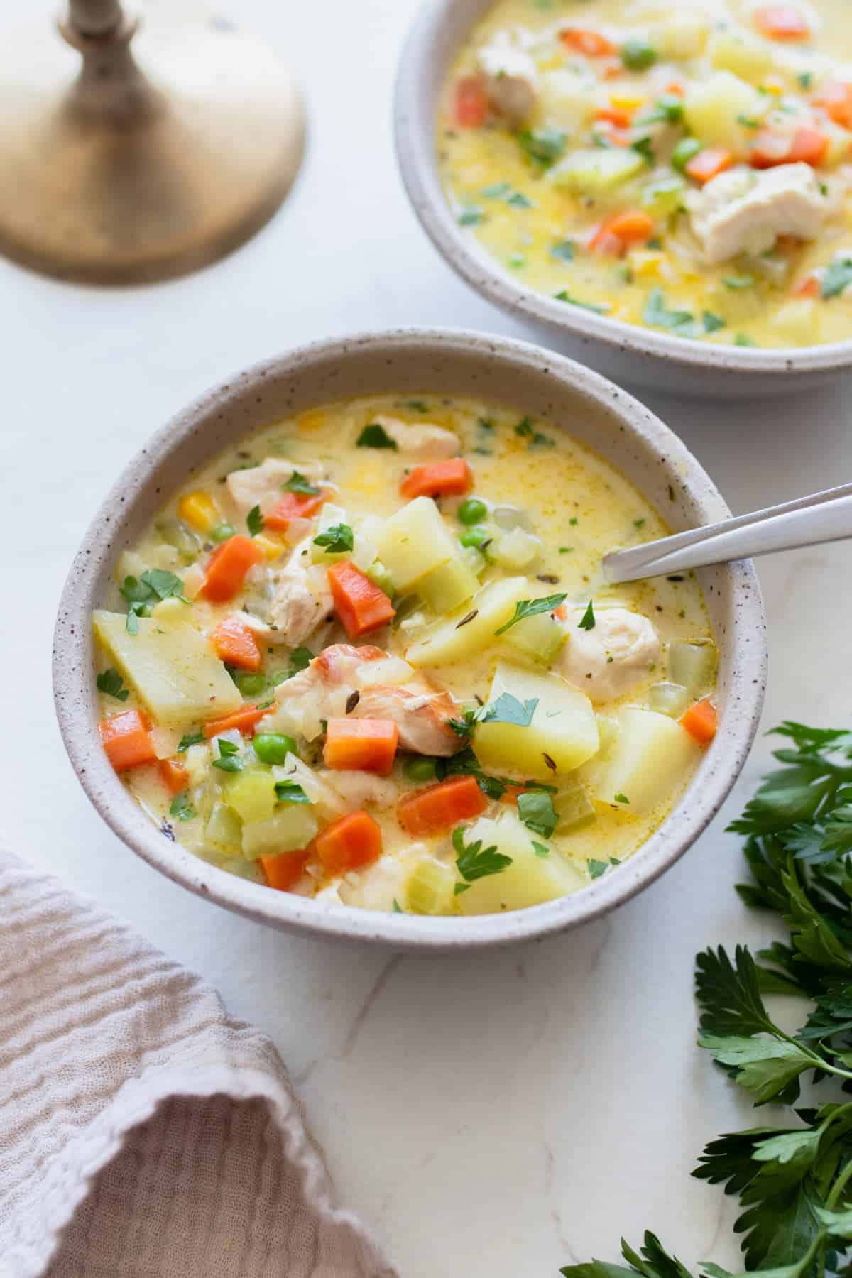 The Best Creamy Chicken Pot Pie Soup Recipe