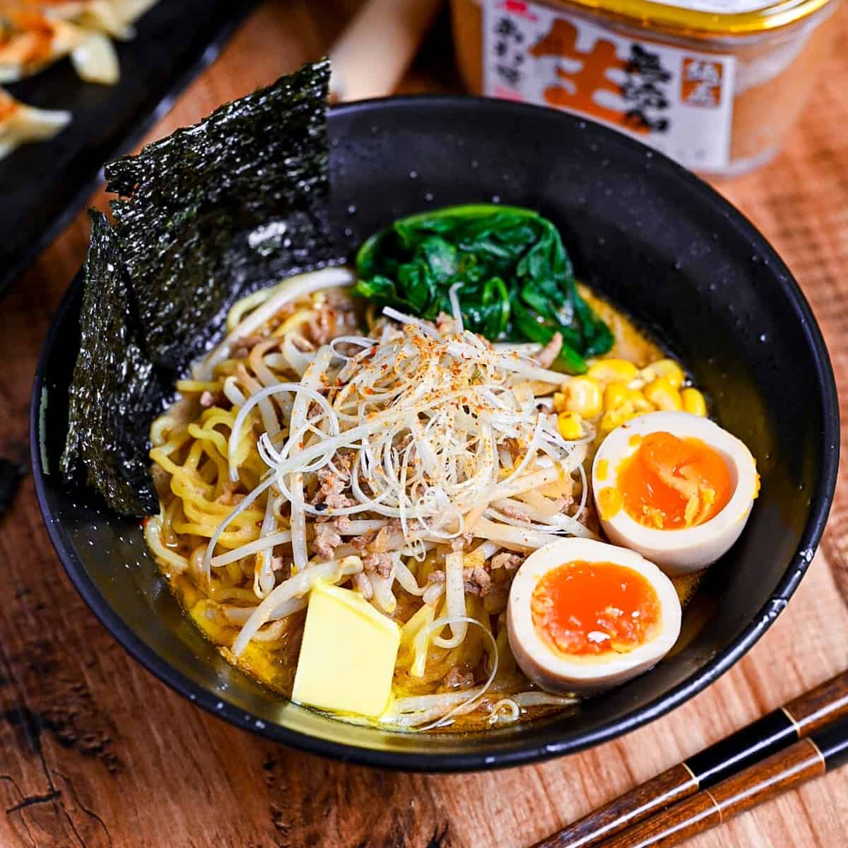 Sapporo-Style Miso Ramen with Ground Pork
