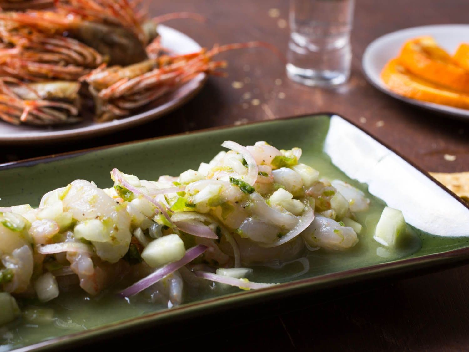 Classic Shrimp Aguachile With Lime, Cucumber, and Red Onion Recipe