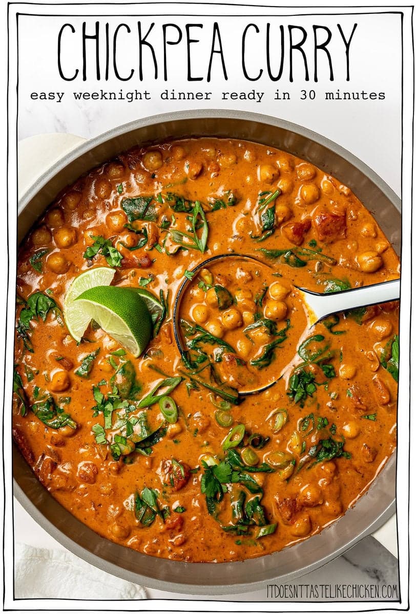 Chickpea Curry (Easy, Creamy & One Pot!)