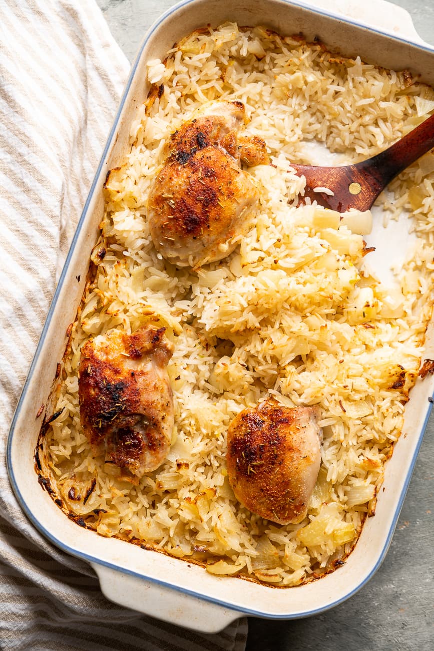 One-Pan Baked Chicken and Rice