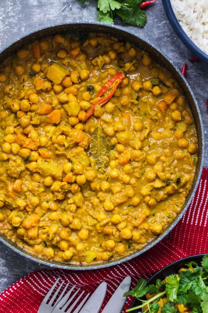 Curry chickpeas (Jamaican Style)