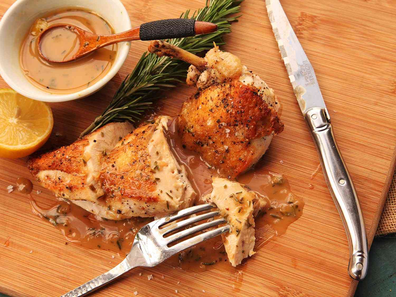 Easy Pan-Roasted Chicken Breasts With Lemon and Rosemary Pan Sauce Recipe