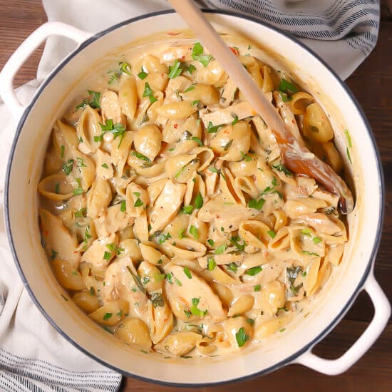 One Pot Creamy Chicken Pasta