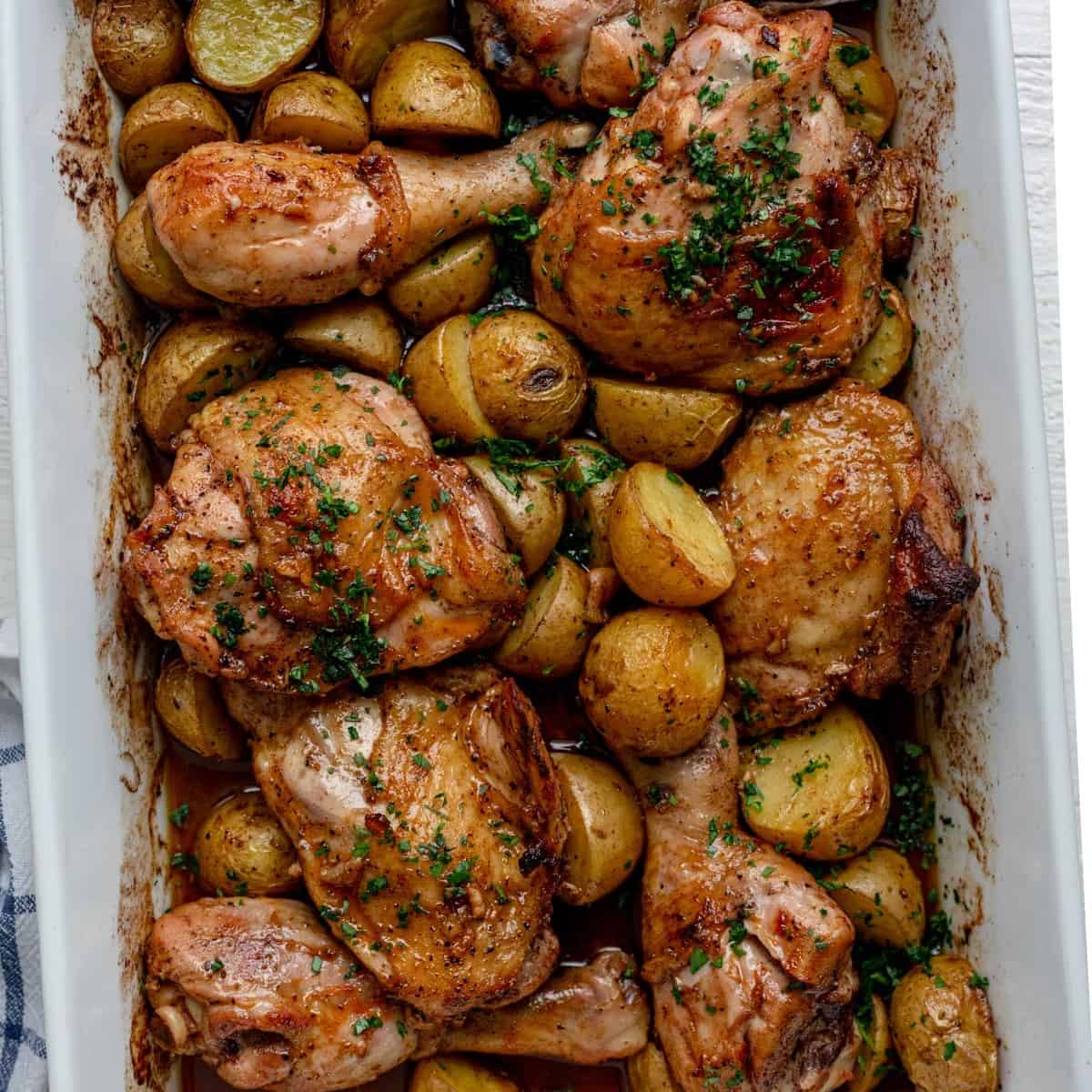 One Pan Chicken and Potatoes Recipe