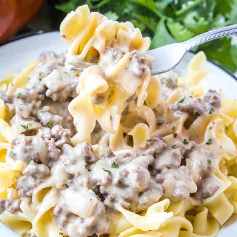 Easy Ground Beef Stroganoff