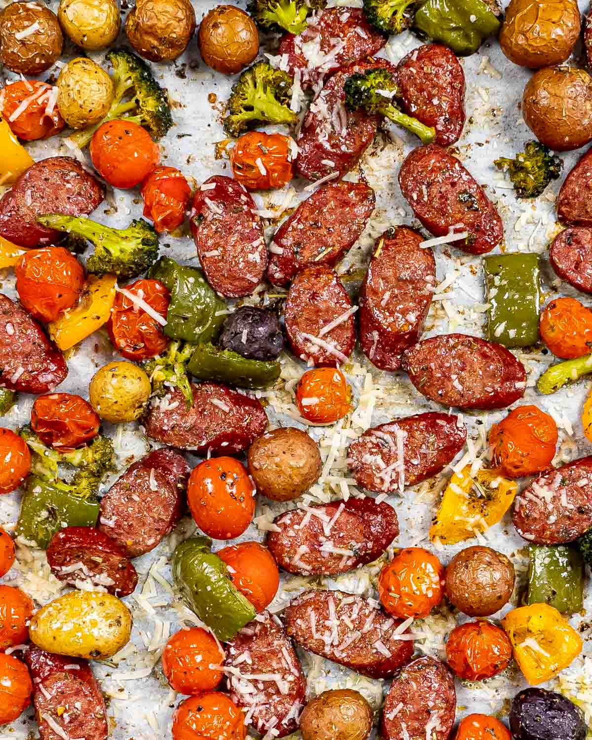 Sheet Pan Sausage And Veggies