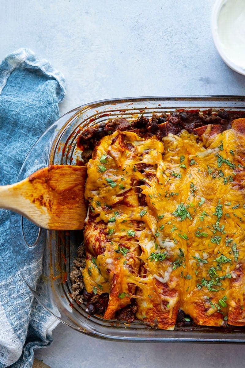 Make-Ahead Beef Enchiladas