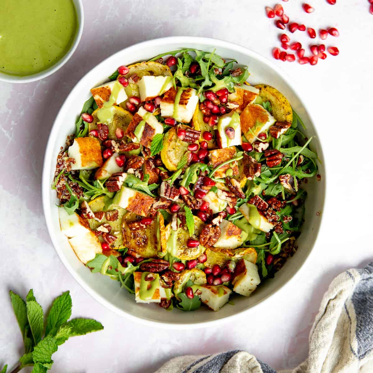 Crispy Halloumi Salad Recipe