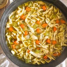 Best Homemade Chicken Noodle Soup Recipe with Egg Noodles