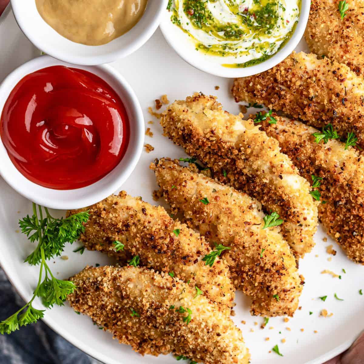 Easy Baked Chicken Tenders (Extra Crispy!)