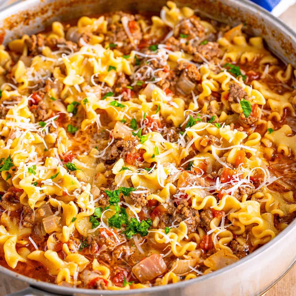 Easy Skillet Lasagna