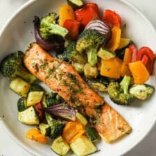 Sheet Pan Salmon and Vegetables