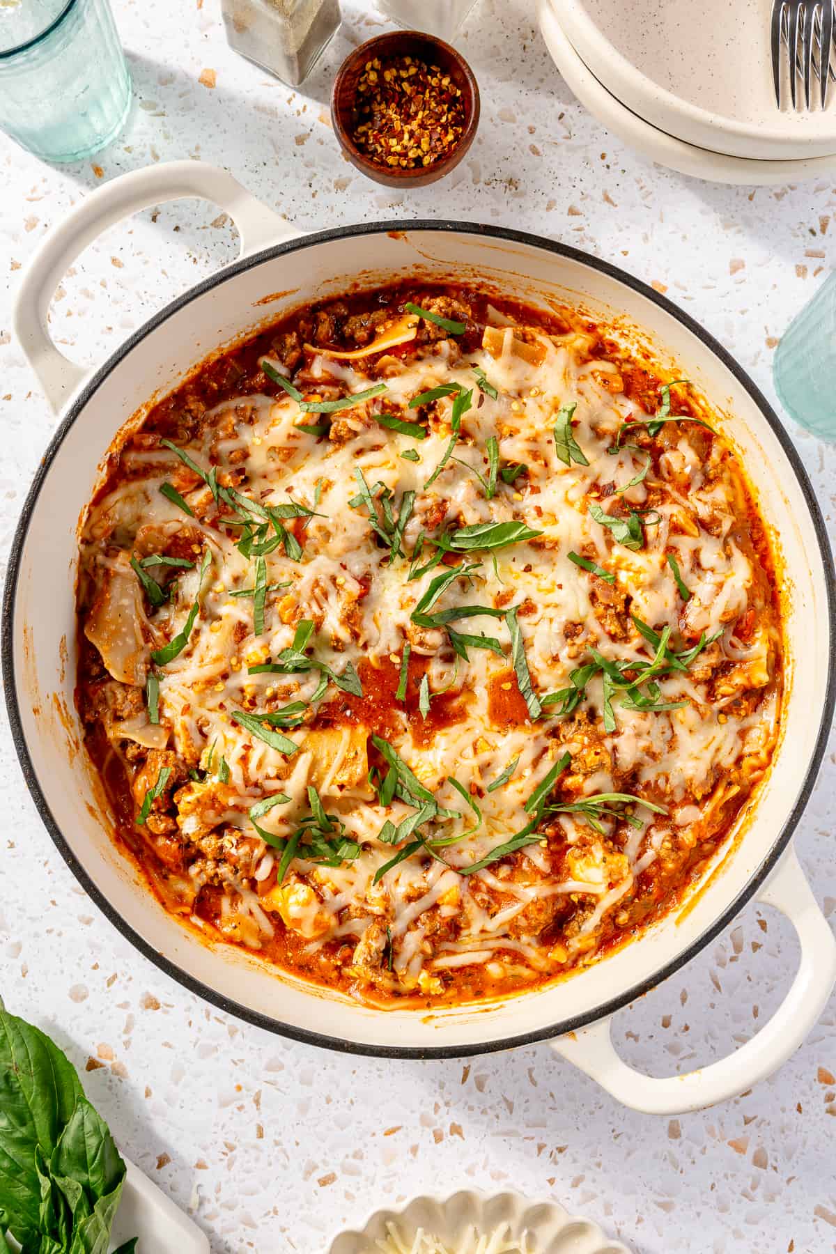 One Pan Lasagna Skillet