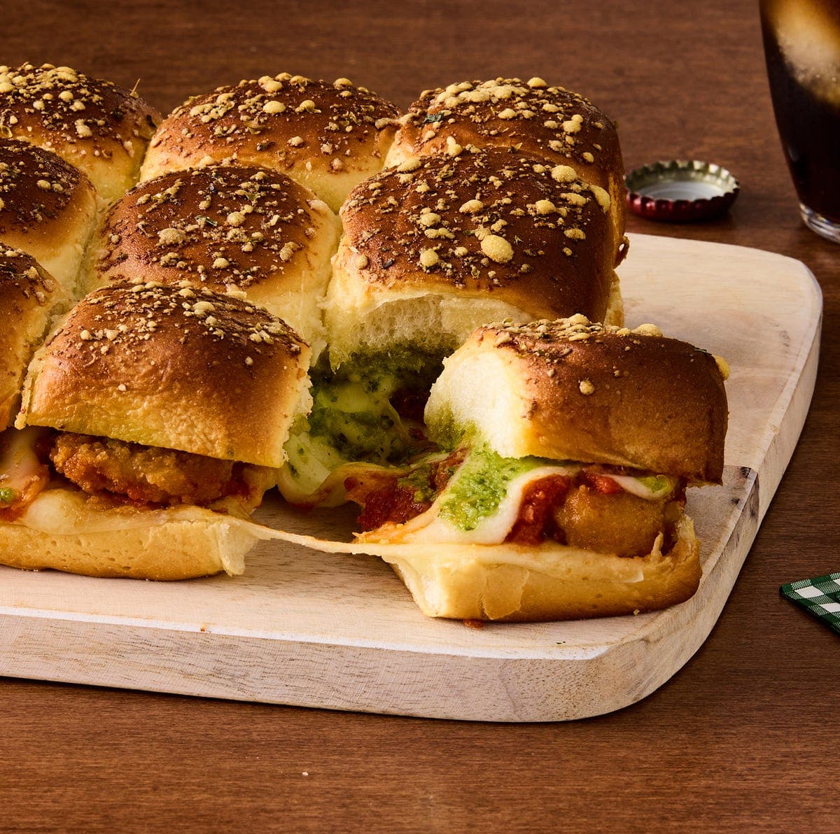 Pull-Apart Chicken Parmesan Sliders
