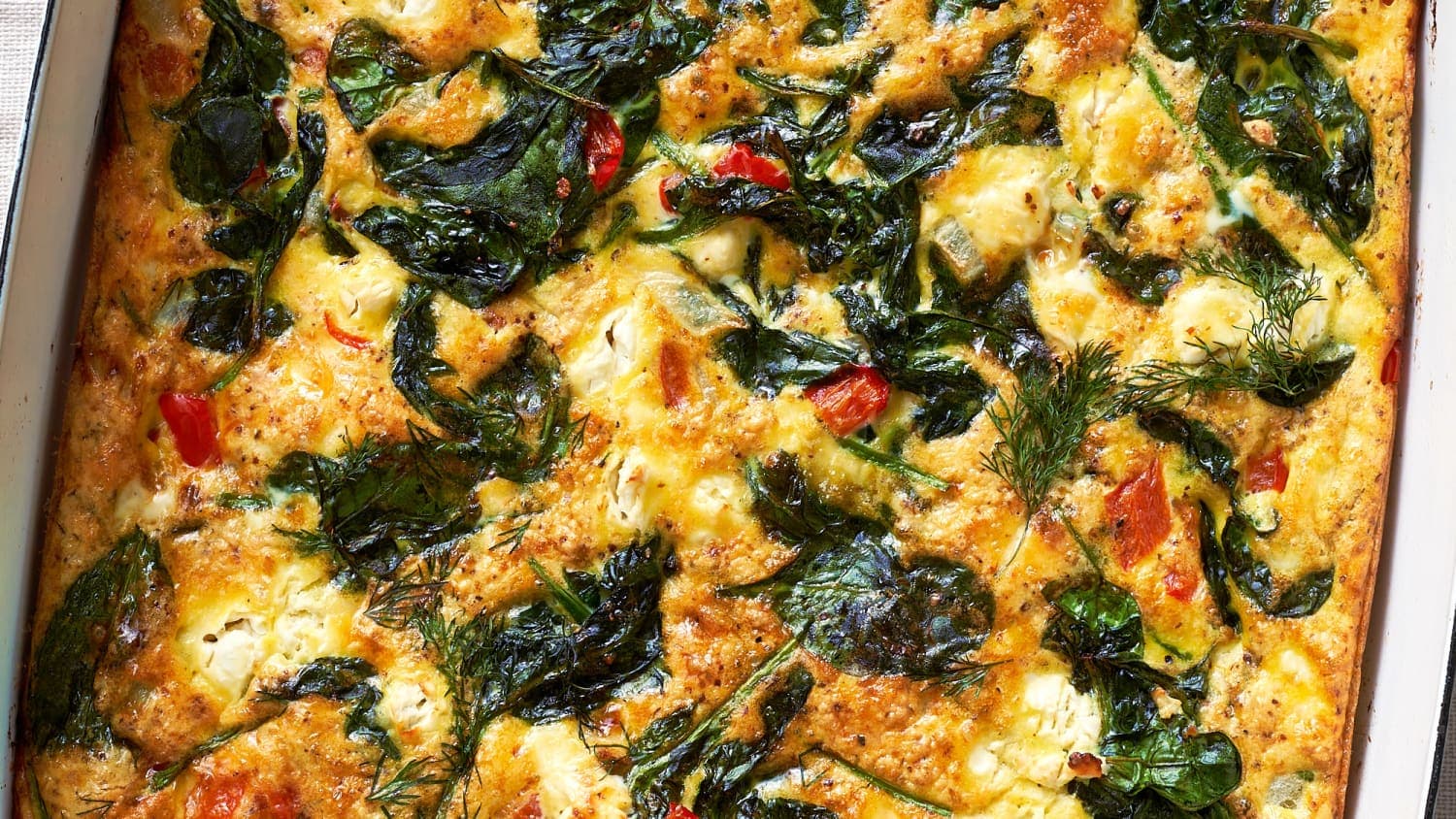 Make-Ahead Baked Greek Omelet