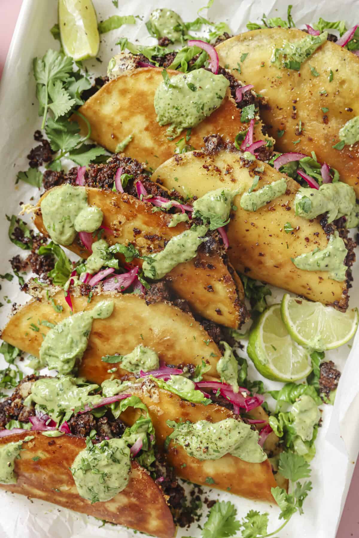 Crispy Black Bean Tacos