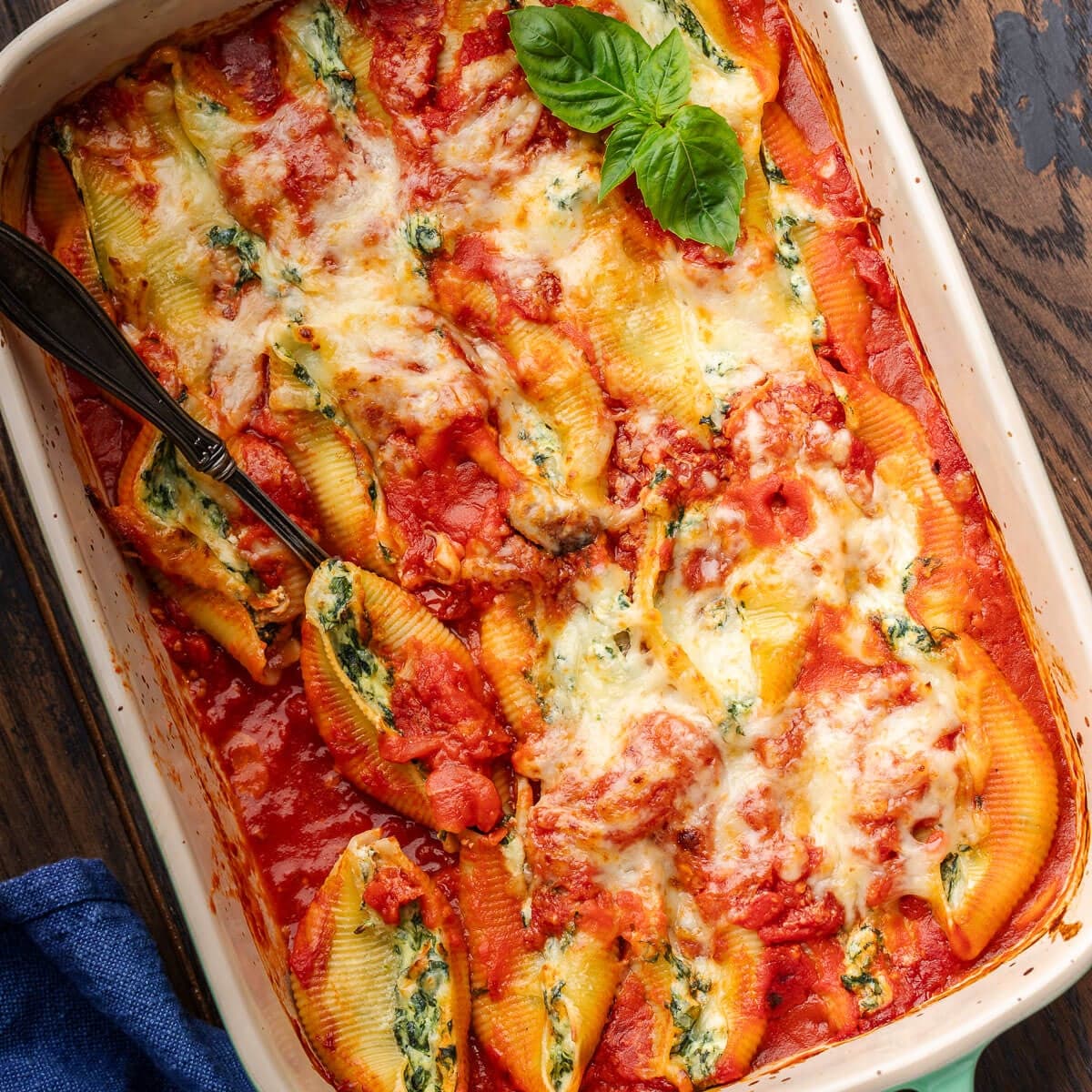 Stuffed Shells with Spinach and Ricotta