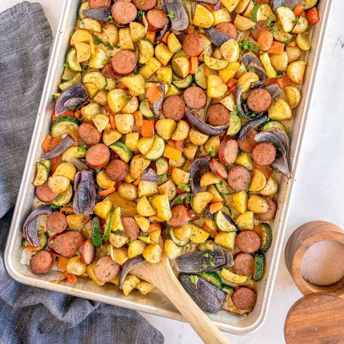 Sheet Pan Sausage and Veggies